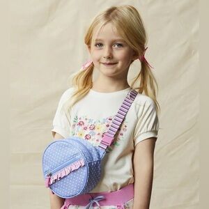 Matilda Jane Carried Away Polka Dot Ruffled Bag BNWT